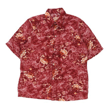  Unbranded Patterned Shirt - Medium Red Viscose patterned shirt Unbranded   