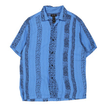  Liz Claiborne Patterned Shirt - Small Blue Viscose patterned shirt Liz Claiborne   