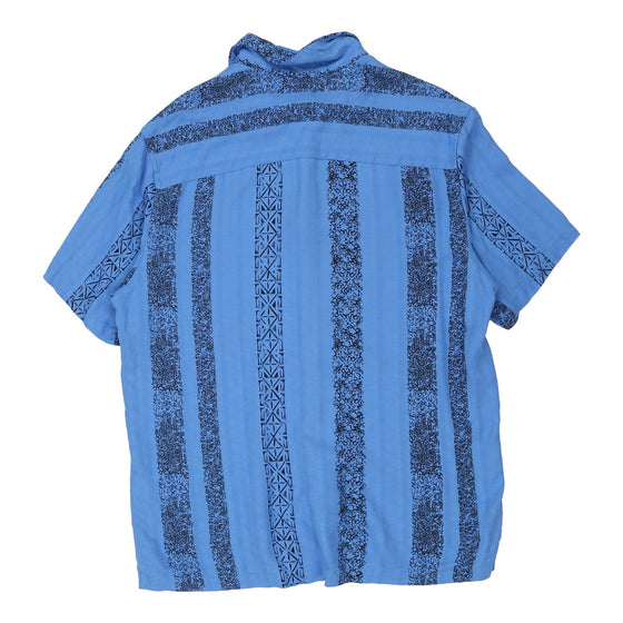 Liz Claiborne Patterned Shirt - Small Blue Viscose patterned shirt Liz Claiborne   