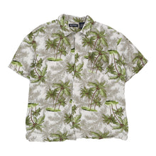  Puritan Hawaiian Shirt - Medium Green Viscose hawaiian shirt Puritan   