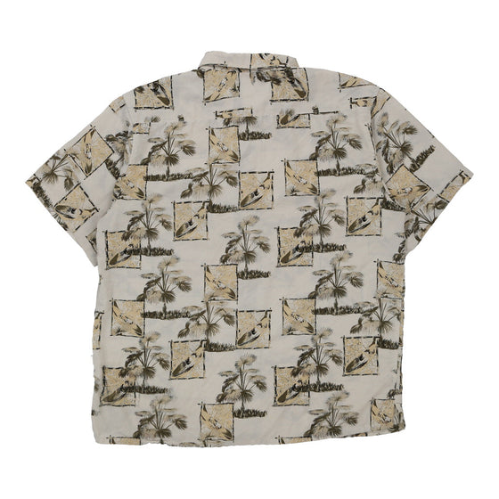 Premier Men Hawaiian Shirt - 2XL Beige Polyester hawaiian shirt Premier Men   