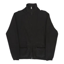  Cotton Belt Zip Up - Small Black Wool - Thrifted.com