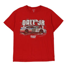  Dale Jr Nascar Nascar T-Shirt - Large Red Cotton - Thrifted.com