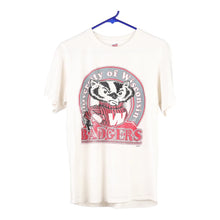  Vintage white Wisconsin Badgers Soffe T-Shirt - womens large