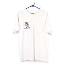  Vintage white District Council 5 Bayside T-Shirt - mens large