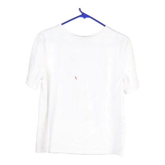 Vintage white Zara T-Shirt - womens medium