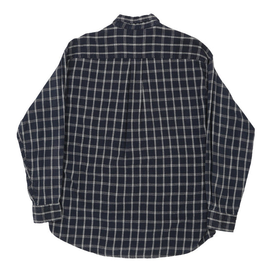 Vintage navy St. Johns Bay Flannel Shirt - mens large