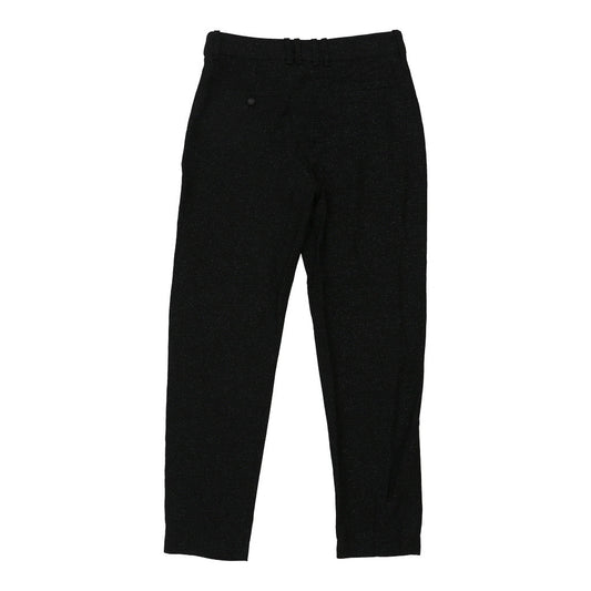Vintage Glitter Emporio Armani Trousers - 30W UK 10 Black Viscose Blend