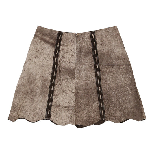 Vintage Studio 81 Mini Skirt - Small Brown Suede