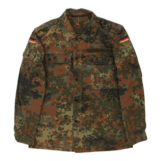 Vintage Germany Unbranded Camo Overshirt - Large Green Cotton