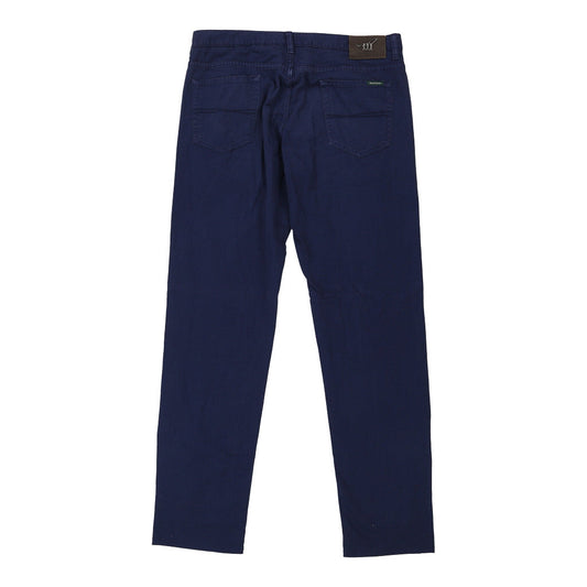 Vintage Henry Cottons Trousers - 35W 32L Blue Cotton