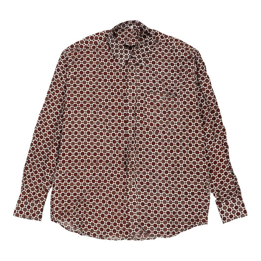 Vintage red Unbranded Patterned Shirt - mens large