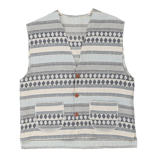 Vintage blue Unbranded Waistcoat - mens medium