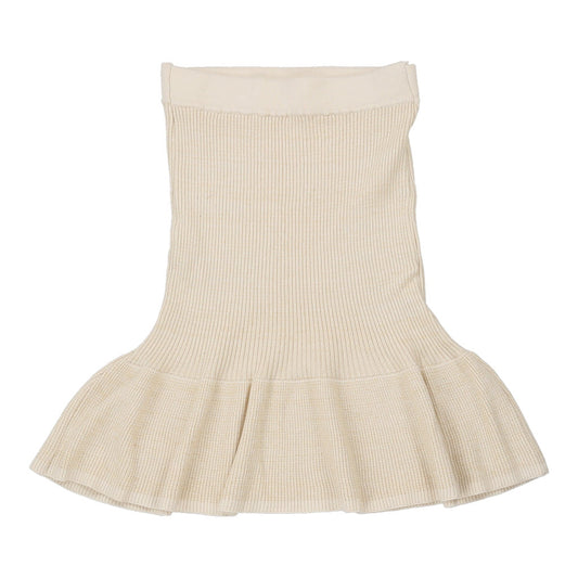 Vintage Motivi Mini Skirt - 24W UK 4 Cream Cotton Blend
