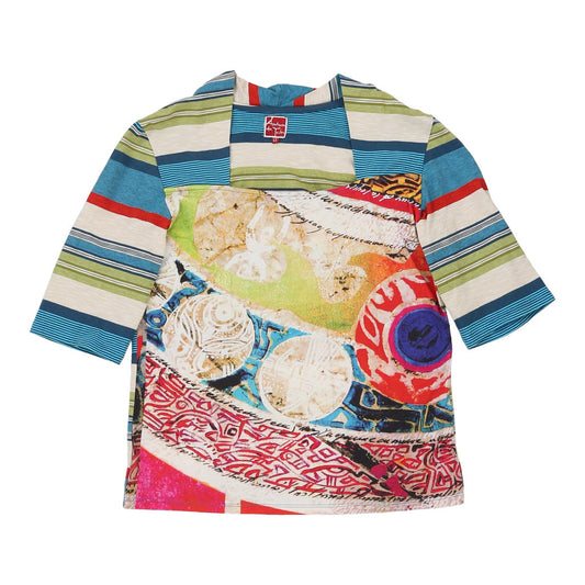 Vintage Aventures Des Toiles Top - Medium Multicoloured Cotton