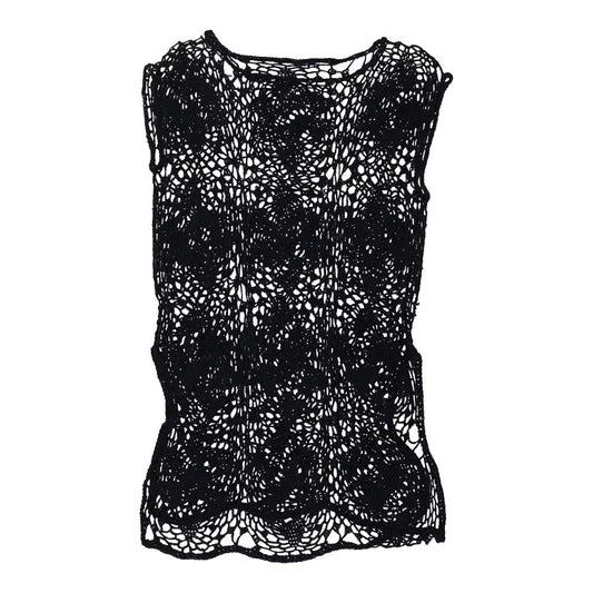 Vintage Crochet Unbranded Dress - XL Navy Cotton