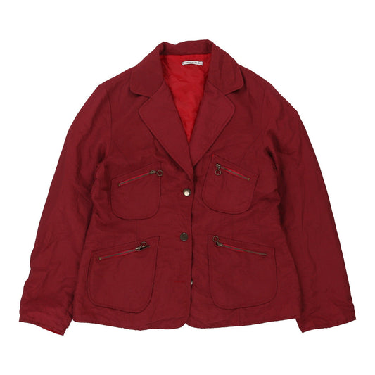 Vintage Unbranded Jacket - XL Red Polyester