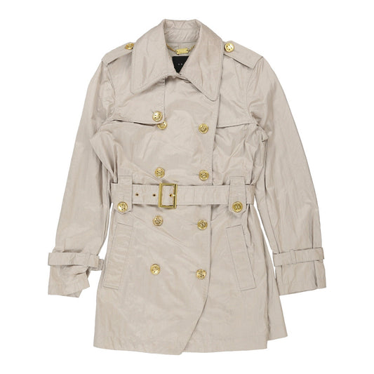 Vintage Koan Trench Coat - XS Beige Polyester
