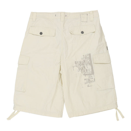 Vintage O'Neill Cargo Shorts - 40W 15L Cream Cotton