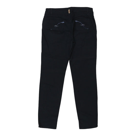 Vintage Trussardi Trousers - 32W UK 10 Navy Cotton