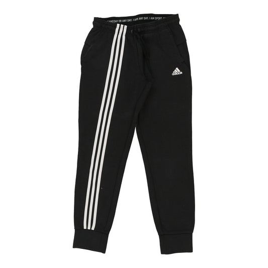 Vintage Adidas Joggers - Small Black Cotton Blend