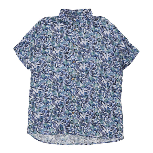 Vintage Soul Of London Hawaiian Shirt - XL Blue Viscose