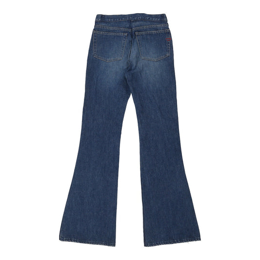 Vintage Unbranded Flared Jeans - 28W UK 8 Blue Cotton