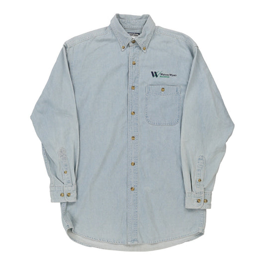 Vintage blue Lee Denim Shirt - mens small