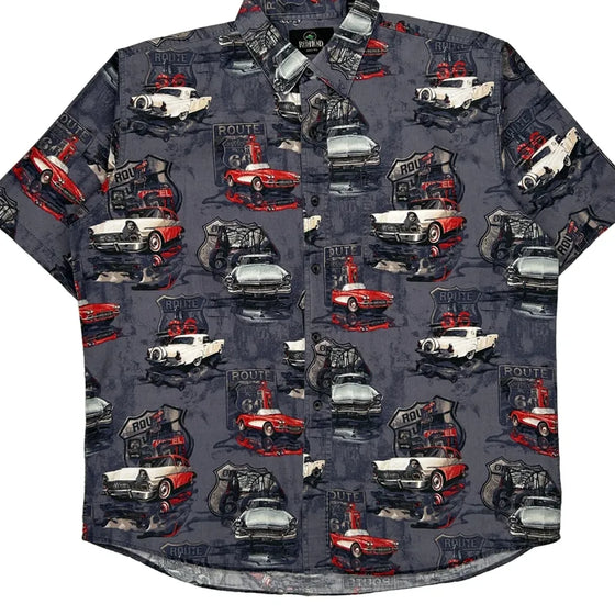 Red Head Patterned Shirt - XL Multicoloured Cotton