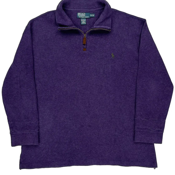 Ralph Lauren 1/4 Zip - XL Purple Cotton