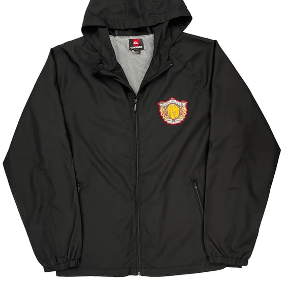 Quiksilver Windbreaker - Large Black Polyester