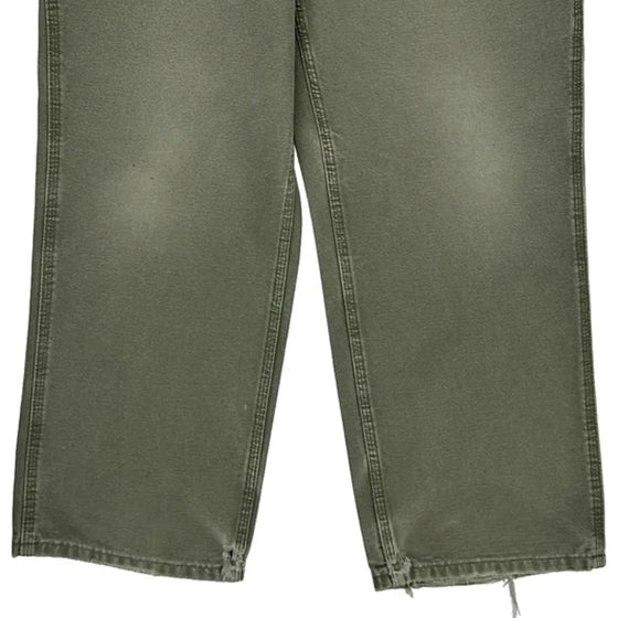 Loose Original Fit Carhartt Carpenter Trousers - 34″ Waist Khaki Cotton