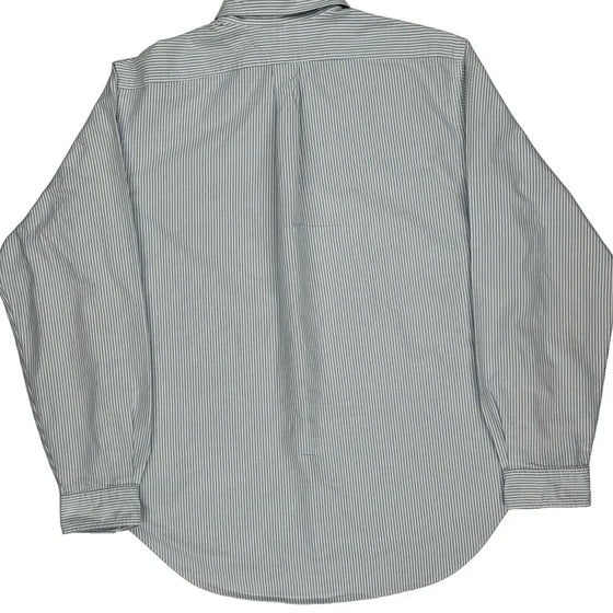 Classic Fit Ralph Lauren Striped Shirt - XL Blue Cotton