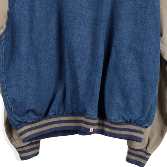 Vintageblue Tri-Mountain Varsity Jacket - mens x-large