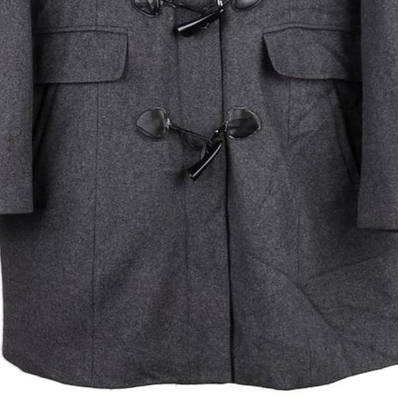Vintage grey Tommy Hilfiger Overcoat - womens medium