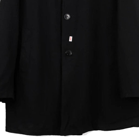 Vintage black Tommy Hilfiger Overcoat - mens xx-large