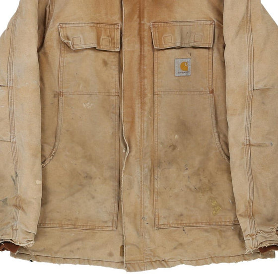 Vintage beige Heavily Worn Carhartt Jacket - mens x-large