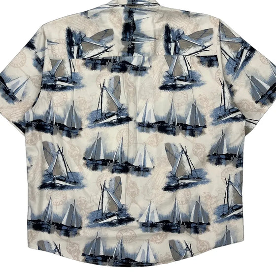 Crossings Hawaiian Shirt - Large Multicoloured Cotton