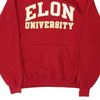 Vintage red Elon University Champion Hoodie - womens small