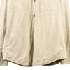 Vintage beige Tommy Hilfiger Overshirt - mens x-large