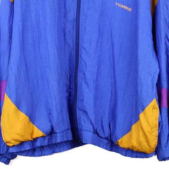 Vintage blue Compass Target Shell Jacket - womens x-large