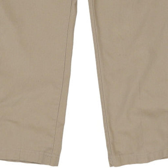 Dickies Trousers - 33W 31L Beige Cotton Blend - Thrifted.com