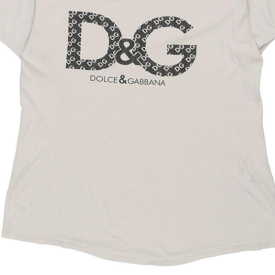 Vintage white Bootleg Dolce & Gabbana T-Shirt - womens medium