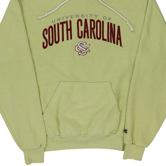 South Caroline University Champion College Hoodie - Small Green Cotton Blend - Thrifted.com
