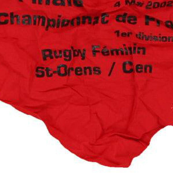 Vintage red Championnat De France Unbranded Scarf - womens no size