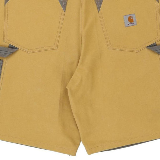 Vintage yellow Rework Carhartt Carpenter Shorts - mens 36" waist