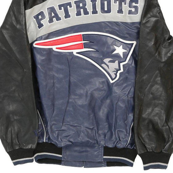 Vintage blue New England Patriots Nfl Varsity Jacket - mens small