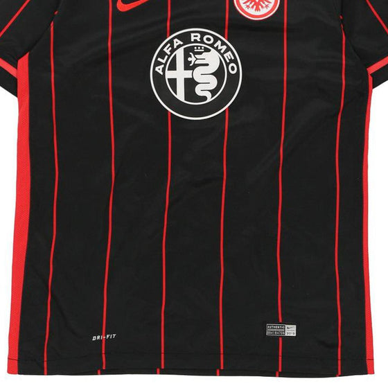 Pre-Loved black Age 13-15 Eintracht Frankfurt Nike Football Shirt - boys x-large