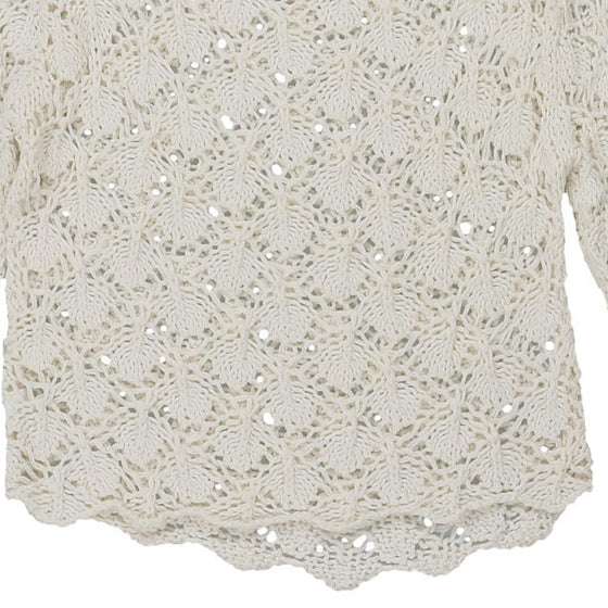 Vintage cream Unbranded Crochet Top - womens large