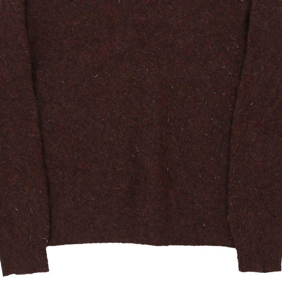 Vintage burgundy Black Brown Jumper - womens medium
